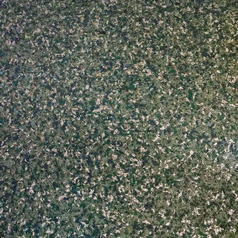 Green and white flake epoxy floor texture